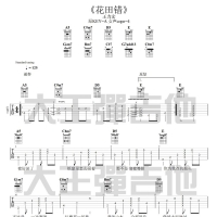 [花田错吉他谱]吴青峰版《花田错》完整吉他谱 大王弹吉他