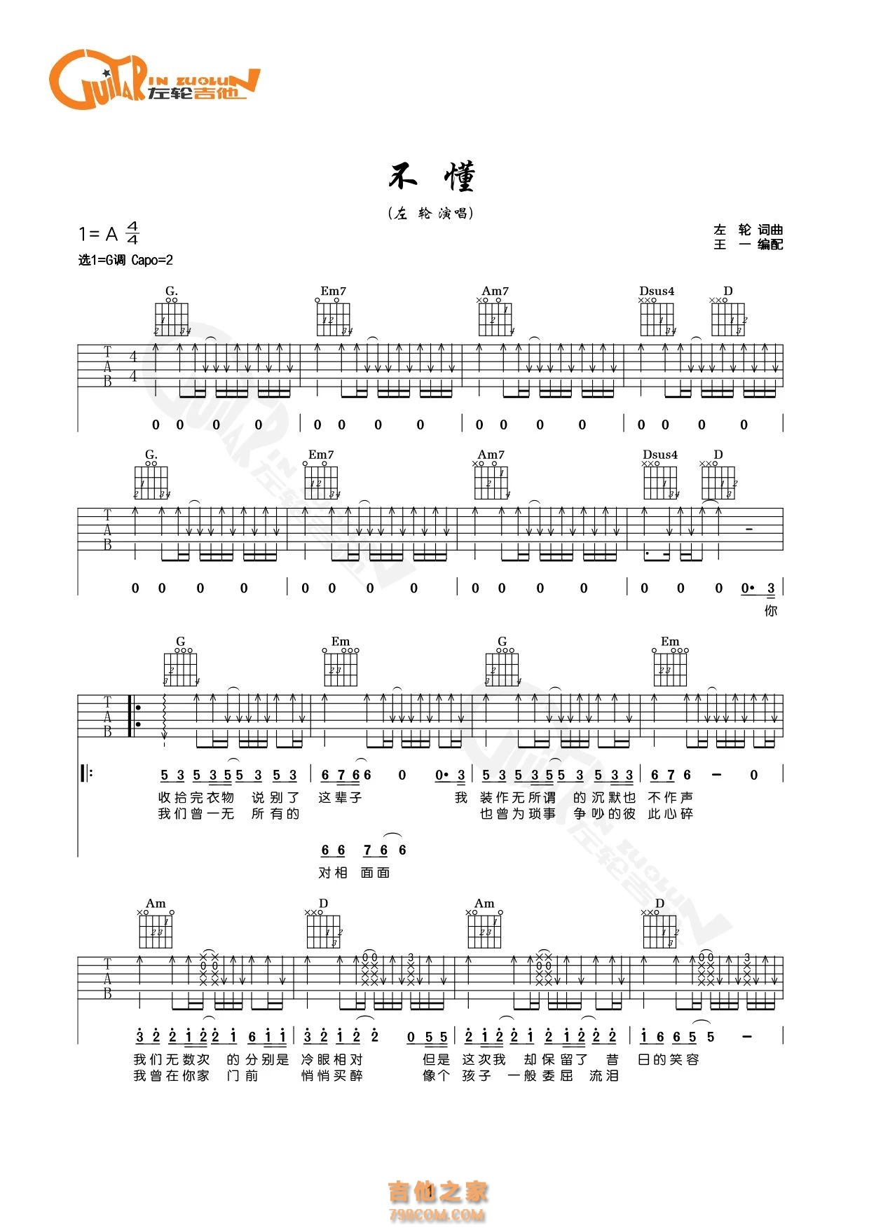 海阔天空电吉他solo 吉他谱-虫虫吉他谱免费下载