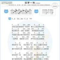 阿悠悠《旧梦一场》尤克里里谱 白熊音乐