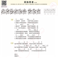 陈奕迅《孤独患者》和弦吉他谱及歌词 白熊音乐