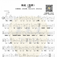 一只榴莲《海底》指弹吉他谱 吴先生TAB