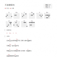 [不浪漫罪名吉他谱]王杰《不浪漫罪名》和弦吉他谱