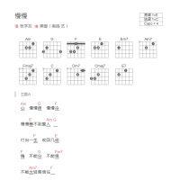 张学友《慢慢》和弦吉他谱
