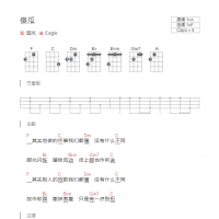 温岚《傻瓜》和弦吉他谱
