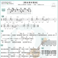 黄义达《那女孩对我说》尤克里里弹唱谱及教学视频 白熊音乐 ...