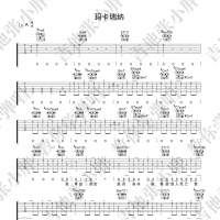 海龟先生《玛卡瑞纳》吉他谱A调   吉他张小胖