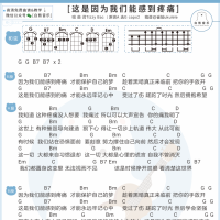 [乘风破浪的姐姐]《这是因为我们能感到疼痛》尤克里里谱 白熊音乐 ...
