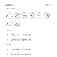 [你最珍贵吉他谱]张学友《你最珍贵》和弦吉他谱G调