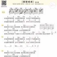 赵芷彤 甜甜咸咸吉他谱 白熊音乐