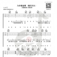 痛仰乐队《为你唱首歌》吉他弹唱谱及教学视频 小磊吉他出品 ...