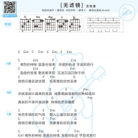 林俊杰×藤原浩《无滤镜》吉他谱和弦版 白熊音乐
