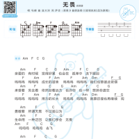 无畏吉他谱和弦版 马頔[以家人之名片头主题曲]白熊音乐