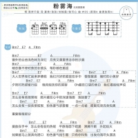 易烊千玺《粉雾海》尤克里里谱男生版 白熊音乐