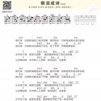 [青春环游记2]孙燕姿《眼泪成诗》吉他谱及歌词 白熊音乐