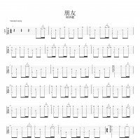 朋友指弹吉他谱 高清版 周华健
