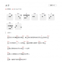 水手吉他谱C调和弦版 郑智化