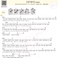 BLACKPINK《STAY》吉他谱和弦版及歌词 白熊音乐
