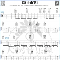 陈奕迅《富士山下》吉他弹唱谱及教学视频 大树音乐屋