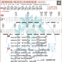 [国语]陈奕迅《爱情转移》吉他谱和弦版 大树音乐屋