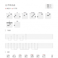 公子向北走吉他谱和弦版  崔忠华