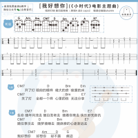 [小时代主题曲]苏打绿《我好想你》尤克里里谱 白熊音乐