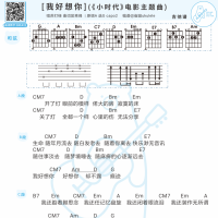 [小时代主题曲]苏打绿《我好想你》吉他谱和弦版 白熊音乐