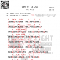 《如果说·还记得》尤克里里谱-黄景瑜-茶沸尤克里里