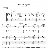 [经典指弹]See you again吉他指弹谱 吉他专家