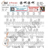 魏如萱《你啊你啊》吉他谱及教学视频  酷音小伟