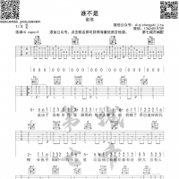 金池《谁不是》吉他谱 第7城市