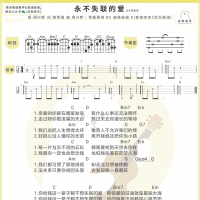 [男生版]周兴哲《永不失联的爱》尤克里里谱   白熊音乐