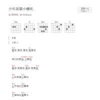 [哪吒传奇片尾曲]少年英雄小哪吒吉他谱G调和弦版 杨采钰