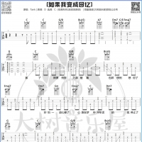 Tank《如果我变成回忆》吉他弹唱曲谱   大树音乐屋