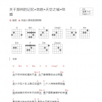 关于郑州的记忆+忽然+天空之城+结婚吉他谱和弦版 逼哥