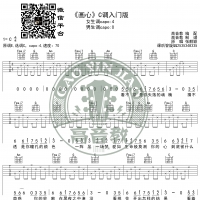 《画心》吉他谱吉他弹唱教学C调入门版 高音教