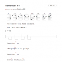 [寻梦环游记主题曲]Remember me尤克里里谱 Coco