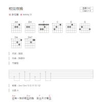 相见恨晚吉他谱C调和弦版  彭佳慧