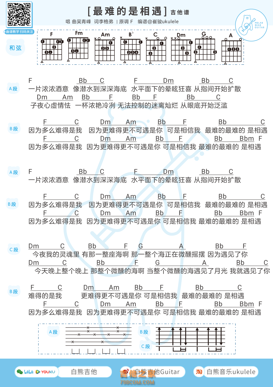 张学友《回头太难》吉他谱_G调吉他弹唱谱 - 打谱啦