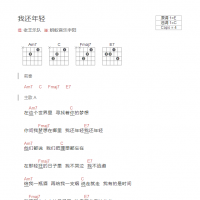 我还年轻吉他谱和弦版 老王乐队