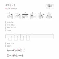 但愿人长久吉他谱和弦版 王菲