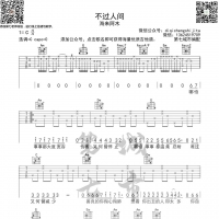 [抖音热歌]海来阿木《不过人间》吉他谱 第7城市