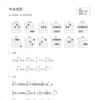 单身情歌吉他谱和弦版 林志炫