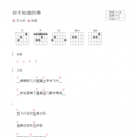 你不知道的事吉他谱和弦版 王力宏