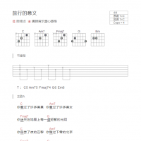 旅行的意义吉他谱C调简单版 陈绮贞