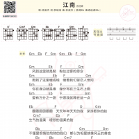 林俊杰《江南》吉他谱 白熊音乐