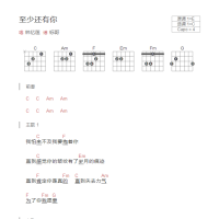 至少还有你吉他谱和弦版 林忆莲
