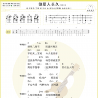 邓丽君/王菲《但愿人长久》尤克里里弹唱谱F调 白熊音乐