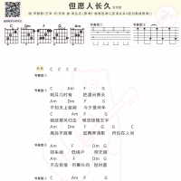 邓丽君/王菲《但愿人长久》吉他弹唱谱C调 白熊音乐