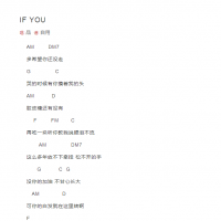 IF YOU吉他谱和弦版 品