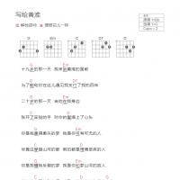 写给黄淮吉他谱（贝斯）和弦版 解忧邵帅